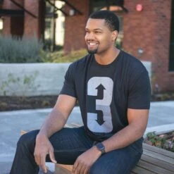 3 Up 3 Down (Black) - Men's Tee-1860992303174 -Baseballism 3 Up Black Lifestyle 1