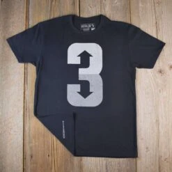 3 Up 3 Down (Black) - Men's Tee-1860992303174 -Baseballism 3 Up 3 Down Black Wood