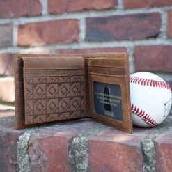 Flag Man Scorebook Bifold Wallet - Glove Leather-8097608773 10 Flag Man Scorebook Bifold Wallet - Glove Leather-8097608773 -Baseballism BifoldWalletshot