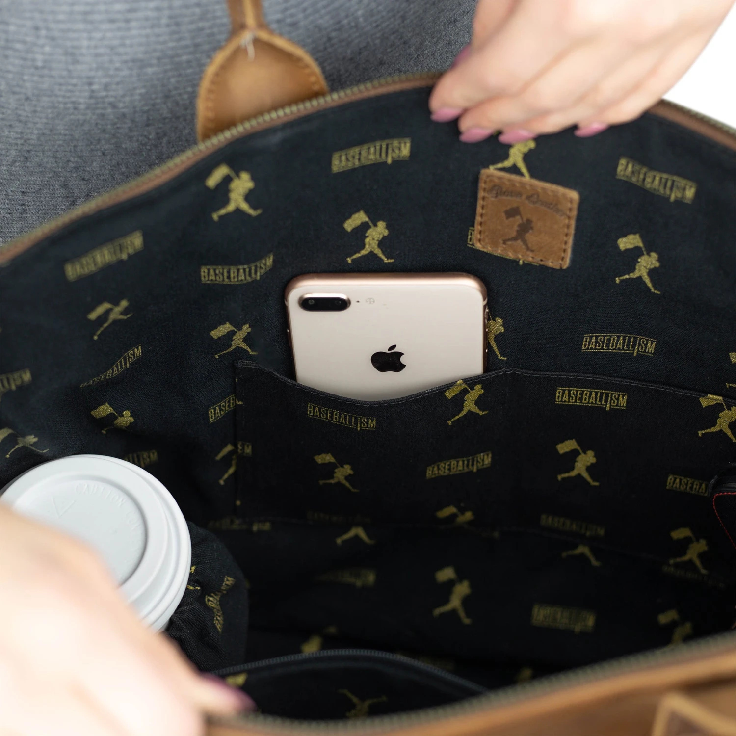 Cathy Zip Tote - Toffee-4728356307014 8 Cathy Zip Tote - Toffee-4728356307014 - Image 8