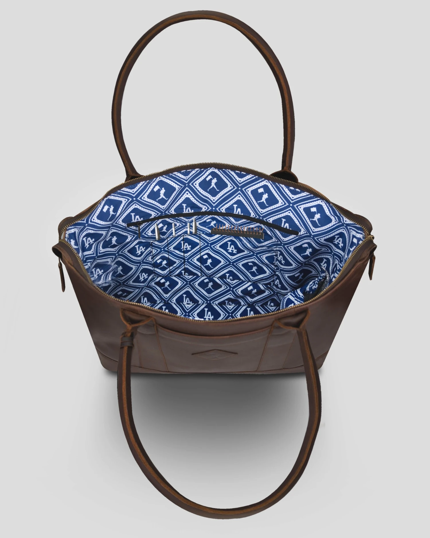 Cathy Zip Tote - Los Angeles Dodgers-6669652033606 2 Cathy Zip Tote - Los Angeles Dodgers-6669652033606 - Image 2