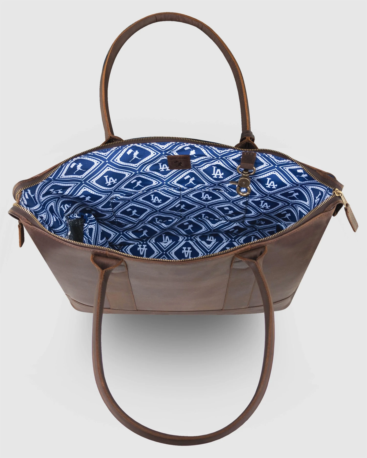 Cathy Zip Tote - Los Angeles Dodgers-6669652033606 3 Cathy Zip Tote - Los Angeles Dodgers-6669652033606 - Image 3