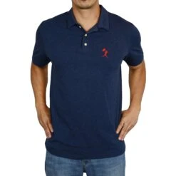 Flag Man Summer Polo - Navy-7835425797