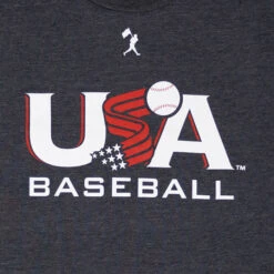 Baseballism X USA Baseball - Charcoal-6554645233734 -Baseballism USABBLogoGrey Detail