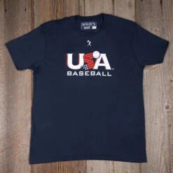 Baseballism X USA Baseball - Navy-6554644774982 -Baseballism USABBLogoNavy Wood