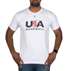 Baseballism X USA Baseball - White-6554637041734 -Baseballism USABBLogoWhite Cutout