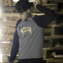 Beast Mode Reversible Crew Neck Sweater-7198430855238 -Baseballism baseballism beast mode reversible crewneck mens 002