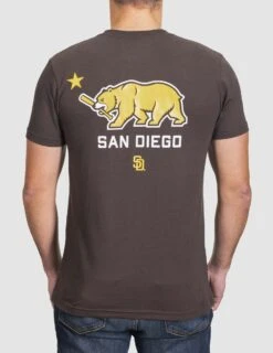 Bear Flag - San Diego Padres-6966400843846 12 Bear Flag - San Diego Padres-6966400843846 -Baseballism baseballism cali bear mens tee Padres 002