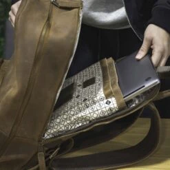 Taylor Glove Leather Backpack-7206363136070 -Baseballism baseballism flagman backpack 004