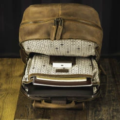 Taylor Glove Leather Backpack-7206363136070 -Baseballism baseballism flagman backpack 011