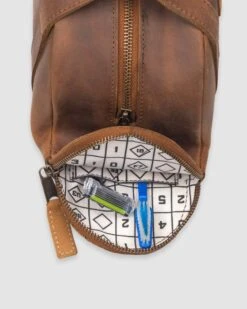 Glove Leather Toiletry Bat Bag - Scorebook-7143776813126 12 Glove Leather Toiletry Bat Bag - Scorebook-7143776813126 -Baseballism baseballism flagman toiletry bag 007