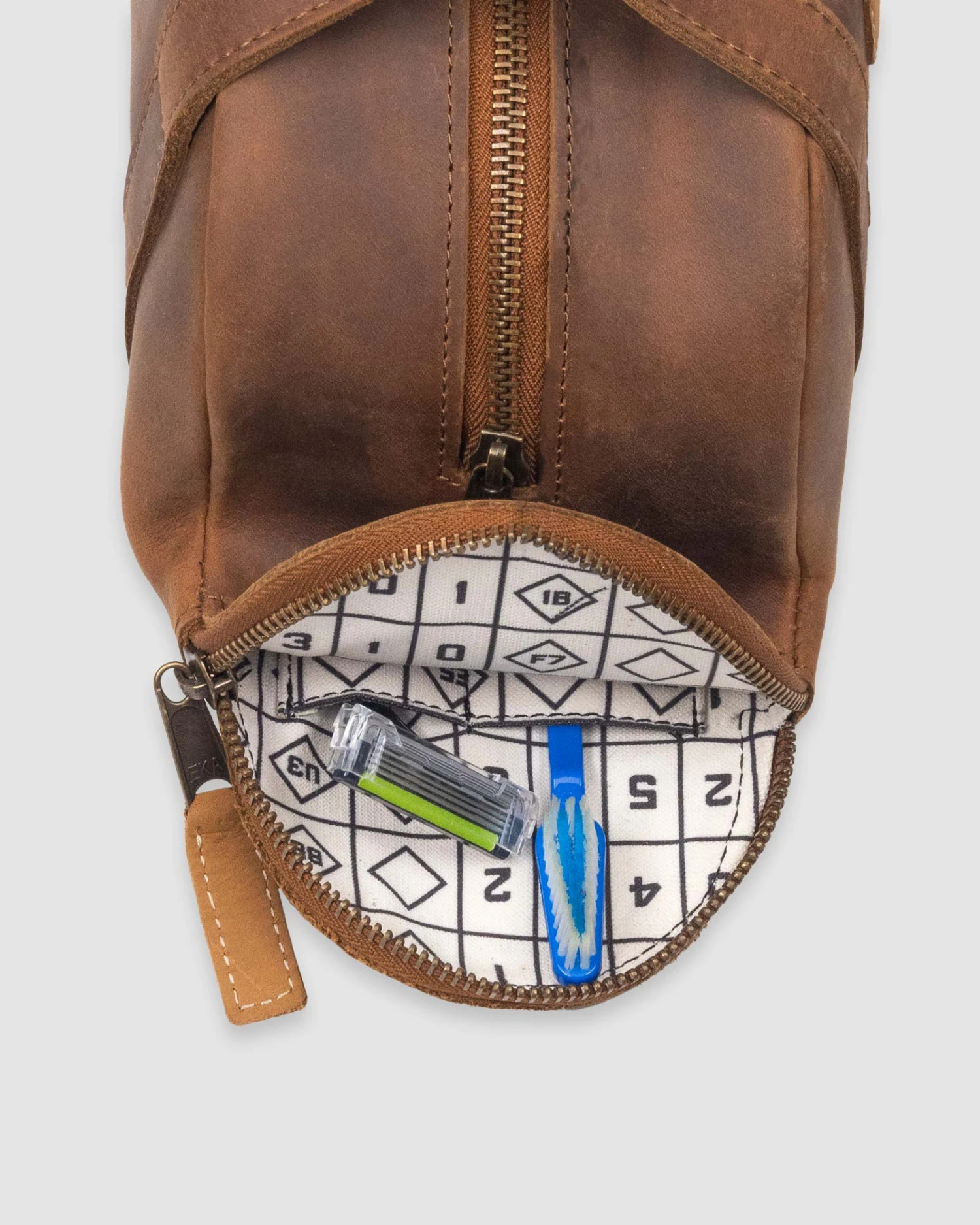 Glove Leather Toiletry Bat Bag - Scorebook-7143776813126 6 Glove Leather Toiletry Bat Bag - Scorebook-7143776813126 - Image 6