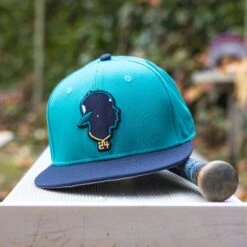 Junior's Silhouette Cap (Teal) - Ken Griffey Jr. Collection-6978829811782 -Baseballism baseballism griffey silhouette teal cap 006