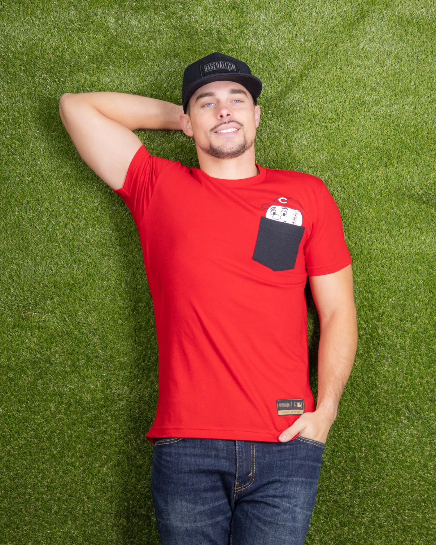 Mascot Pocket Tee - Cincinnati Reds-6973342089286 4 Mascot Pocket Tee - Cincinnati Reds-6973342089286 - Image 4