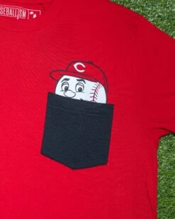 Mascot Pocket Tee - Cincinnati Reds-6973342089286 6 Mascot Pocket Tee - Cincinnati Reds-6973342089286 -Baseballism baseballism mlb mascot pocket mens tee reds 004
