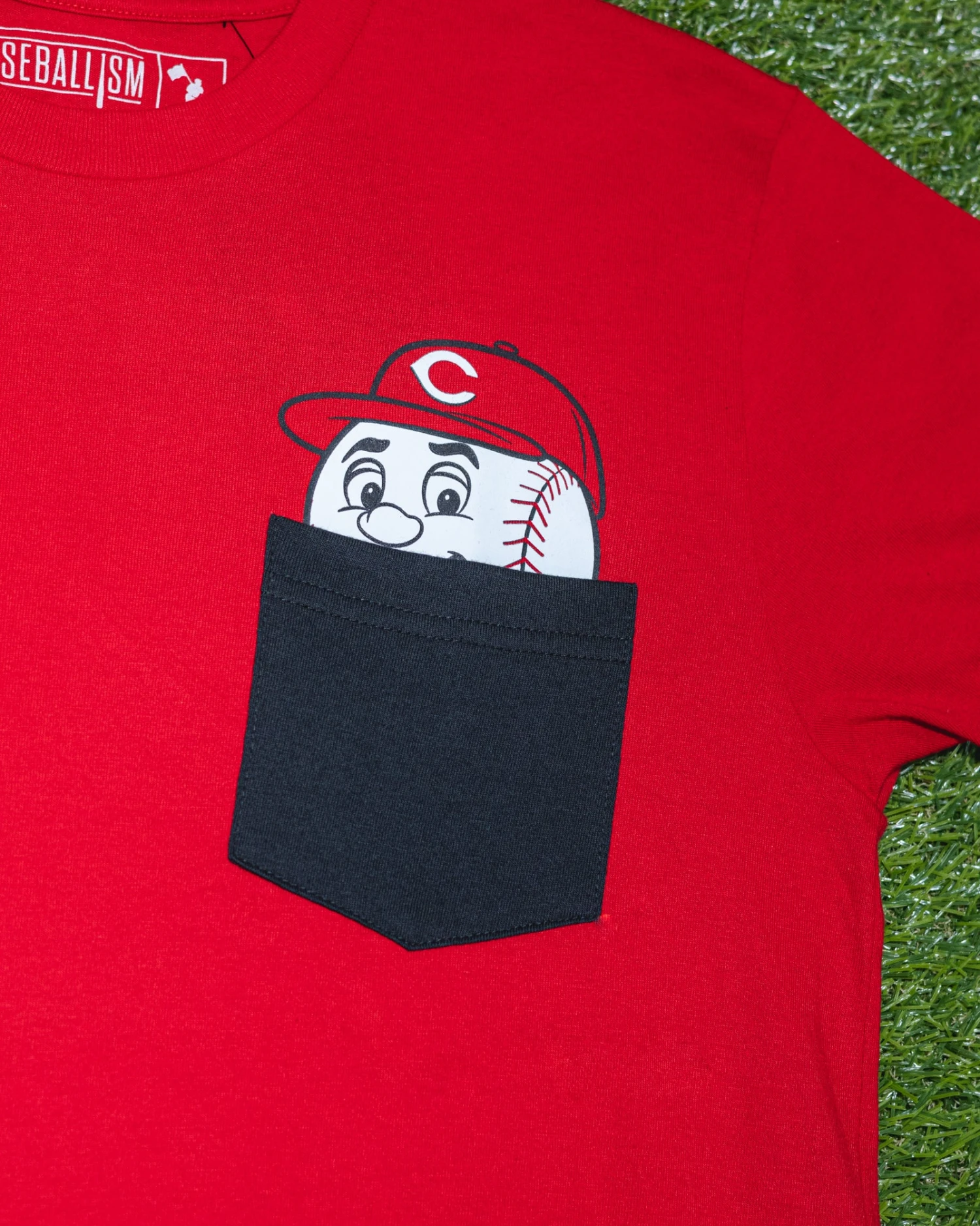 Mascot Pocket Tee - Cincinnati Reds-6973342089286 3 Mascot Pocket Tee - Cincinnati Reds-6973342089286 - Image 3