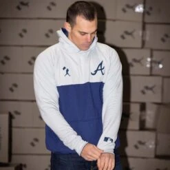 Double Play Reversible Hoodie - Atlanta Braves-7059141328966 19 Double Play Reversible Hoodie - Atlanta Braves-7059141328966 -Baseballism baseballism mlb reversible hoodie mens Braves 008