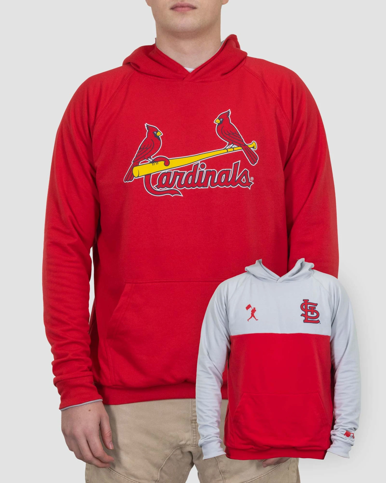 Double Play Reversible Hoodie - St. Louis Cardinals-7078535954502 1 Double Play Reversible Hoodie - St. Louis Cardinals-7078535954502