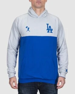 Double Play Reversible Hoodie - Los Angeles Dodgers-7083292491846 -Baseballism baseballism mlb reversible hoodie mens Dodgers 001