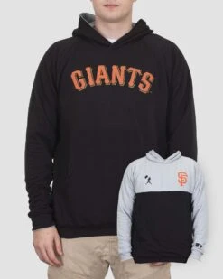 Double Play Reversible Hoodie - San Francisco Giants-7079043629126