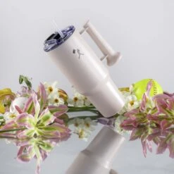 Ballpark Tumbler - 40oz - Pink Rose-7291635761222 -Baseballism baseballism mom bat tumbler pink 006