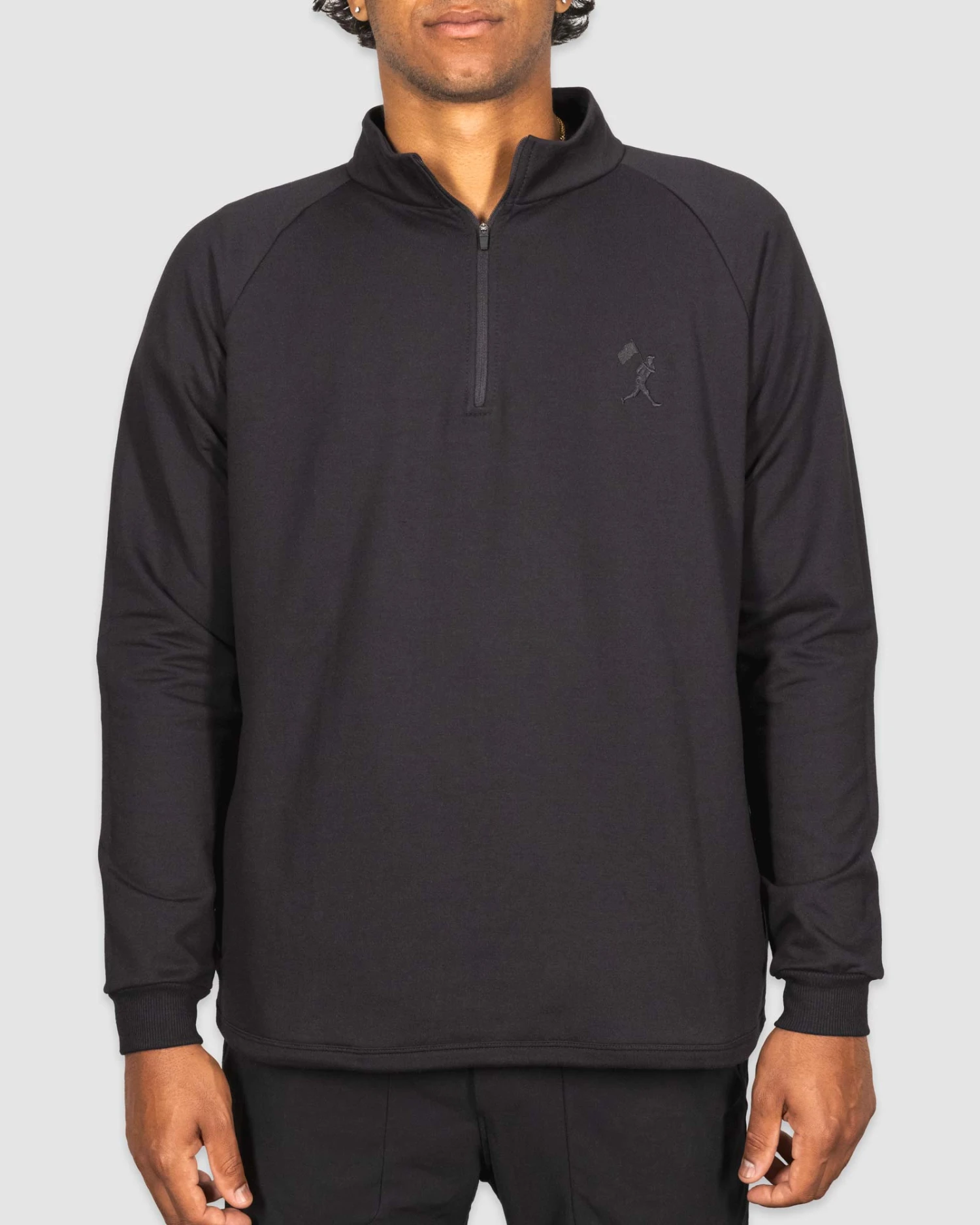 Brock Base Patch Quarter Zip (Black)-7304105361478 2 Brock Base Patch Quarter Zip (Black)-7304105361478 - Image 2