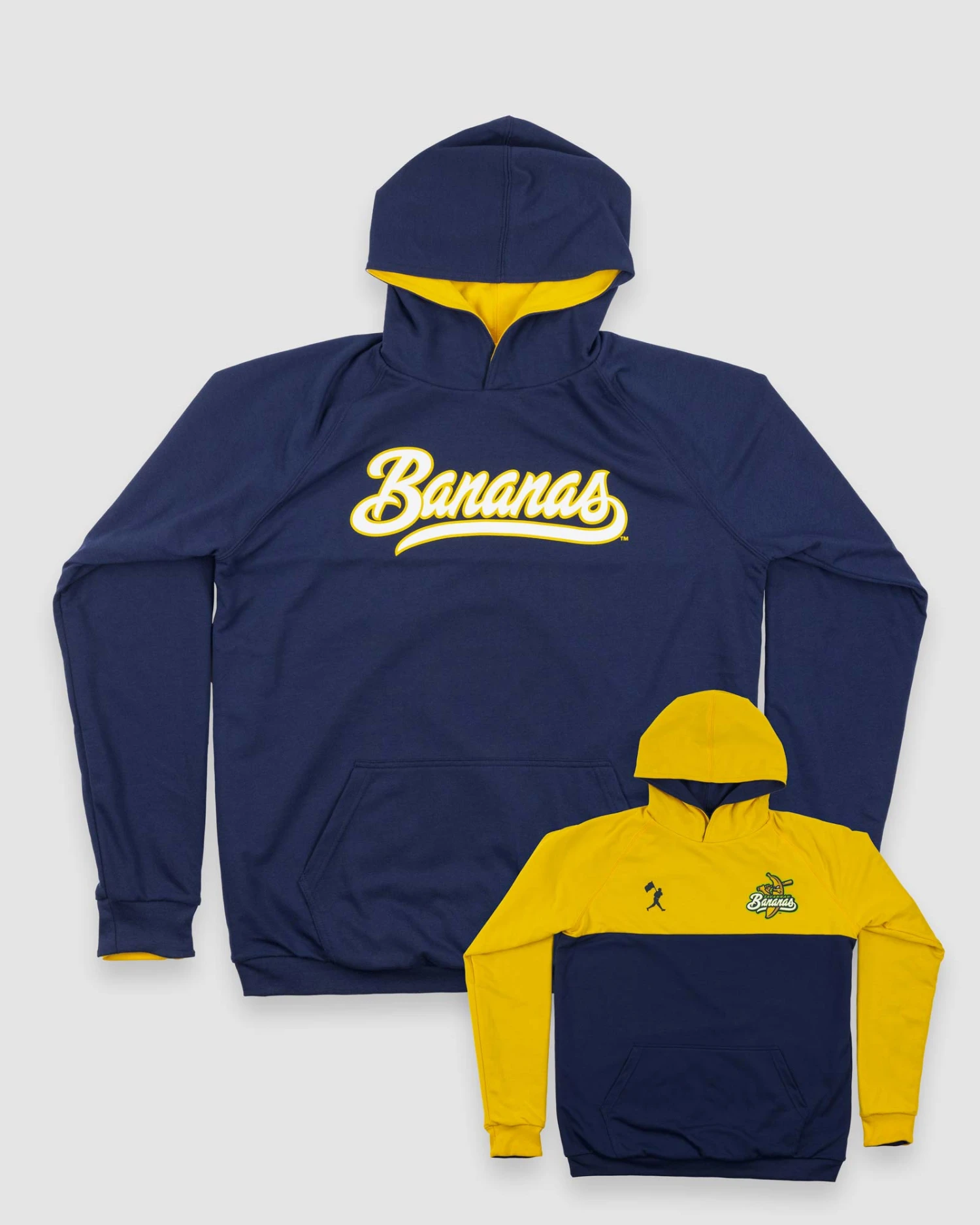 Double Play Reversible Hoodie - Baseballism X Savannah Bananas-7103172771910 1 Double Play Reversible Hoodie - Baseballism X Savannah Bananas-7103172771910