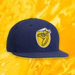 Banana Sticker Cap - Baseballism X Savannah Bananas-7100583477318 -Baseballism baseballism savanaha bananas fitted cap 001 a8da6829 404c 40f9 94ca 9c77c28075e7