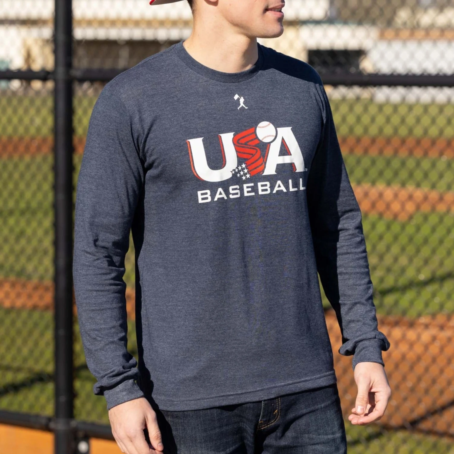 Baseballism X USA Baseball Long Sleeve - Navy-7083657101382 2 Baseballism X USA Baseball Long Sleeve - Navy-7083657101382 - Image 2