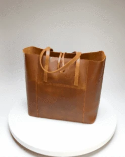 Vintage Glove Leather Tote - Caramel-7396079941 -Baseballism baseballism vintage tote bag 001