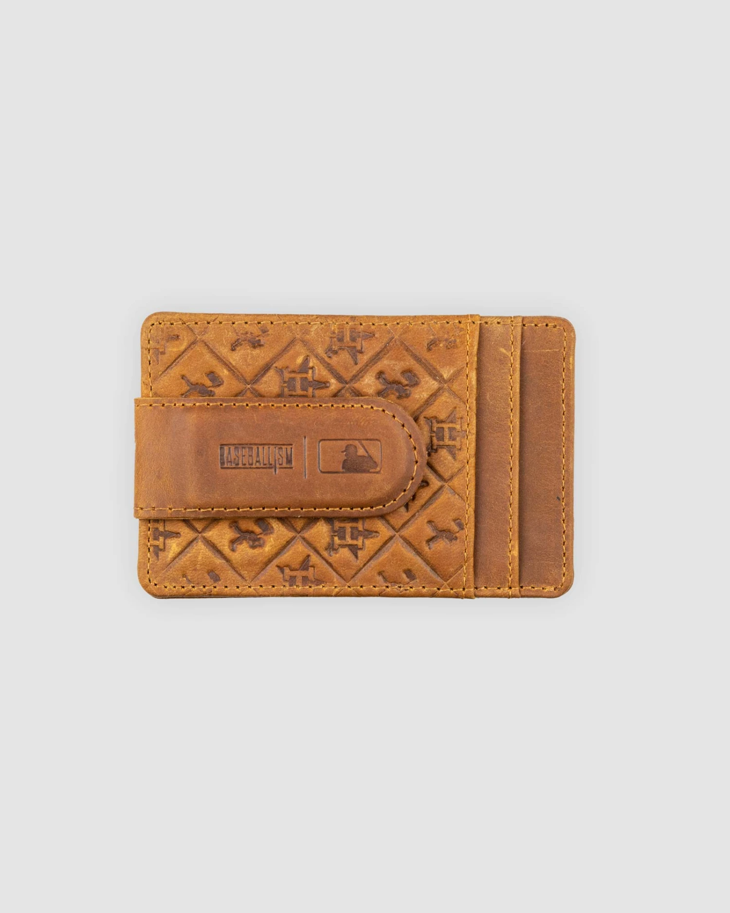 Flag Man Glove Leather Money Clip Wallet - Houston Astros-6675155976262 1 Flag Man Glove Leather Money Clip Wallet - Houston Astros-6675155976262