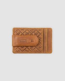 Flag Man Glove Leather Money Clip Wallet - Oakland Athletics-6675156762694